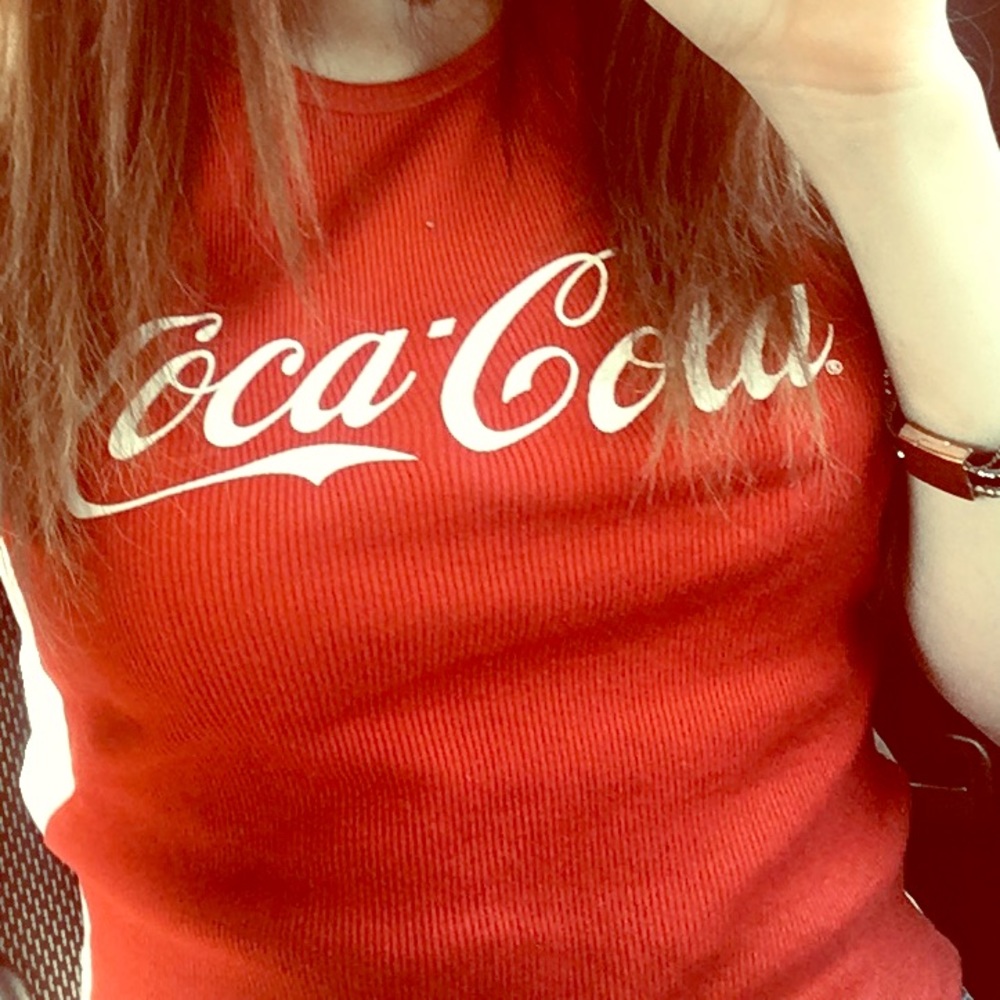 Coca Cola tank top crop top